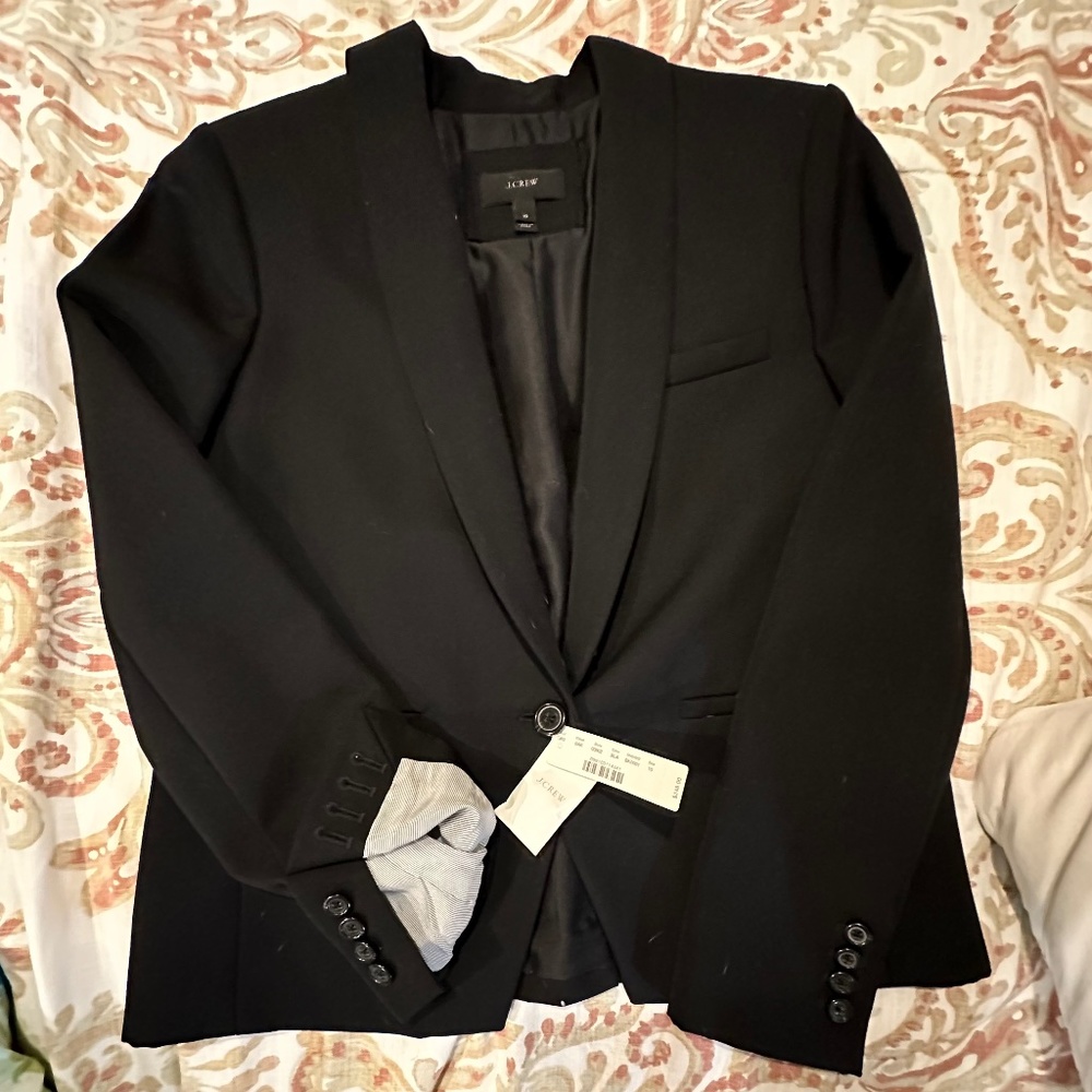 J Crew Black School Boy Blazer
